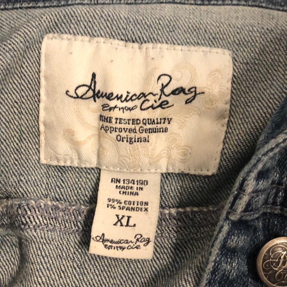 Junior American Rag Denim Jean Jacket - Picture 4 of 5